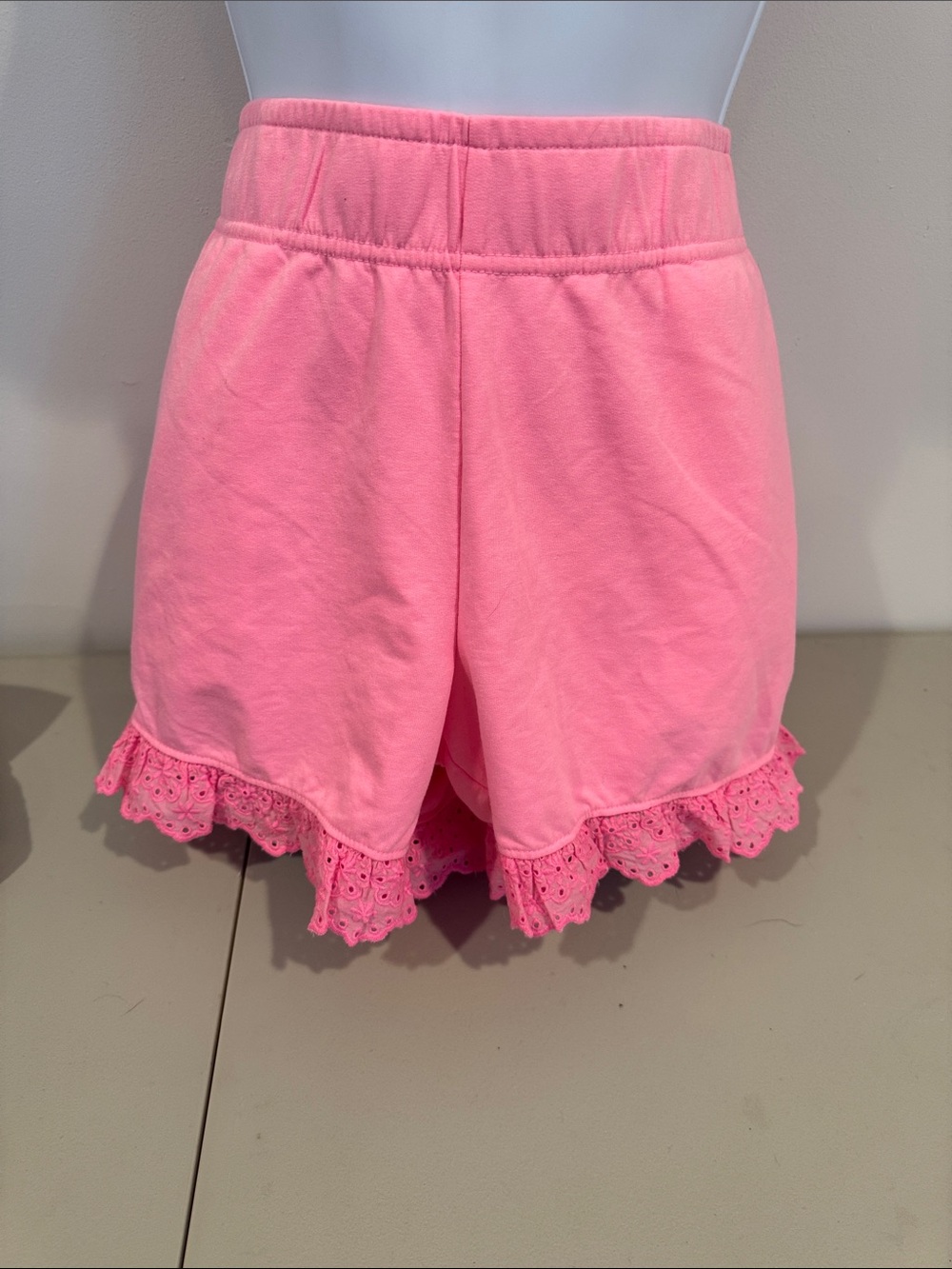 Women’s Lilly Pulitzer Pink Lace-Hem Knit Shorts